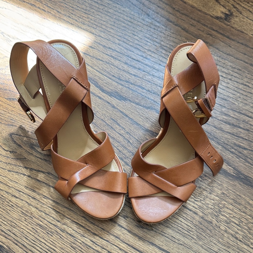 MICHAEL Michael Kors Tan Leather Sandals